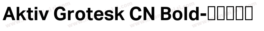Aktiv Grotesk CN Bold字体转换